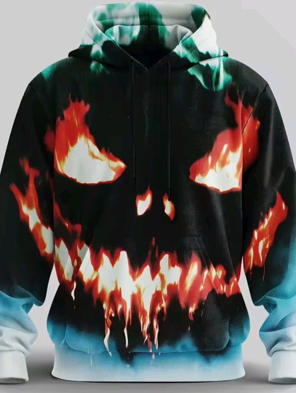Men's Halloween Horror Face Hoodie Sweatshirt